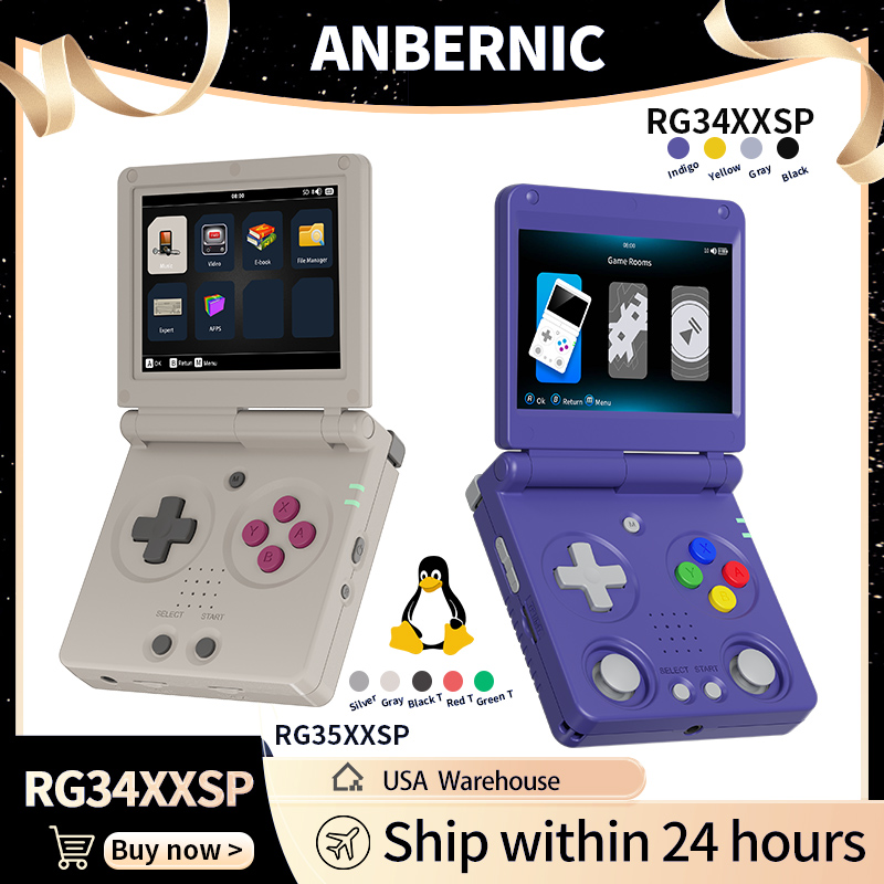 Retro Gaming Hub - Anbernic RG34XXSP RG35XXSP Flip Elde Taşınabilir