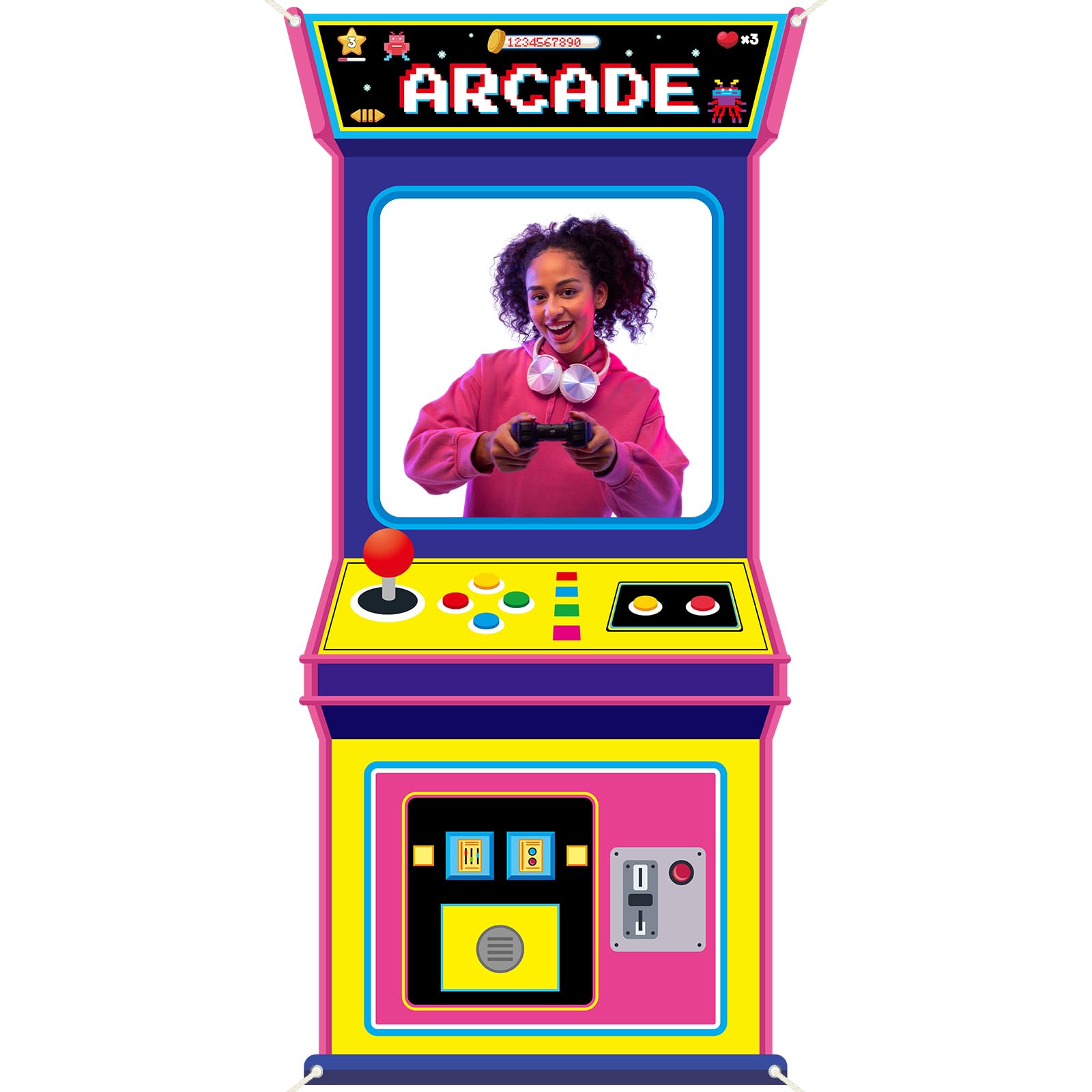 Retro Gaming Event - Retro Video Oyunları Kumaş Arcade Oyunu