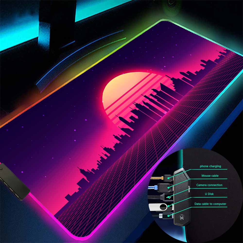 Retro Gaming Hub - Retro Oyun Mouse Pad LED Işık