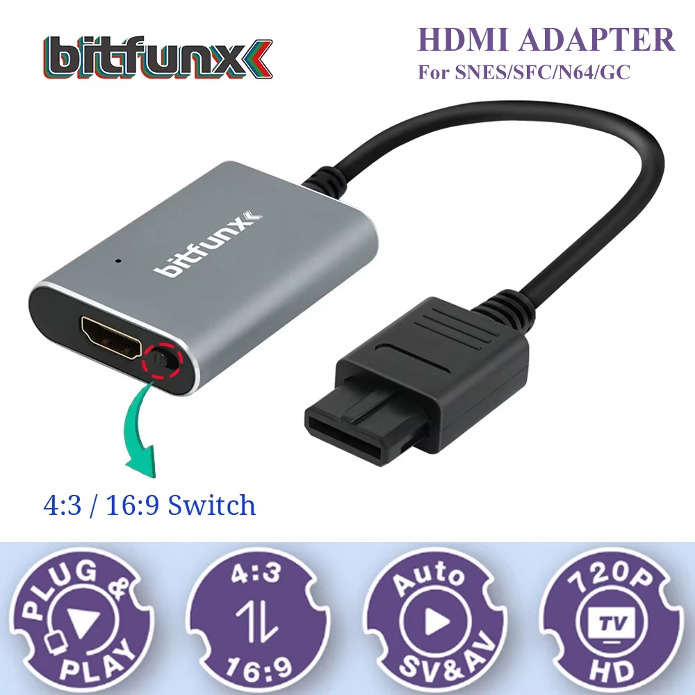 Retro Gaming Hub - Bitfunx 720P Svideo / AV -
