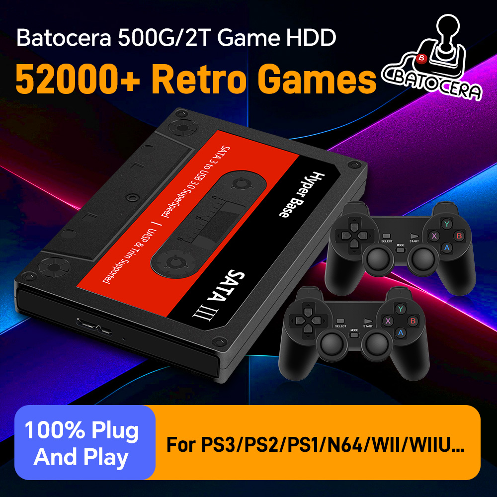 Retro Gaming Hard Drive - Batocera 500G Retro Oyun Sabit Diski,