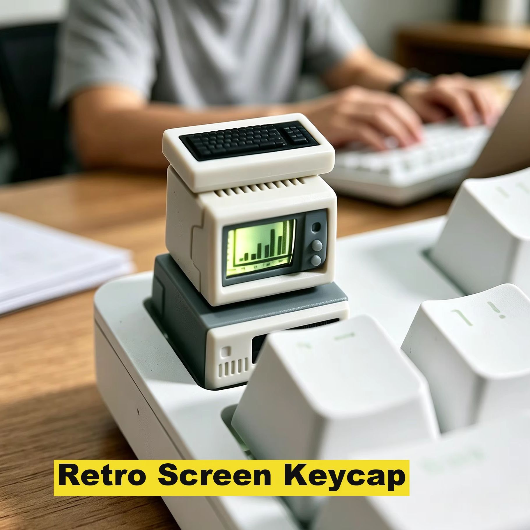 Retro Gaming Unit - Retro Bilgisayar Klavye Tuşları Arkadan Aydınlatmalı