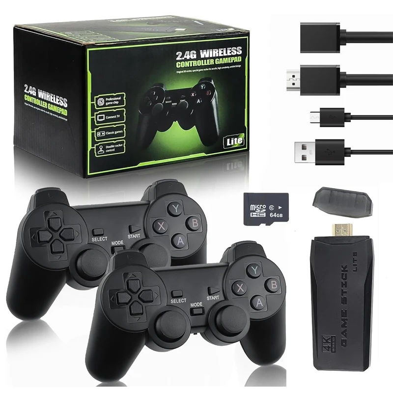 Retro Gaming Stick - M8 Retro Oyun Konsolu, 9 Simülatörlü