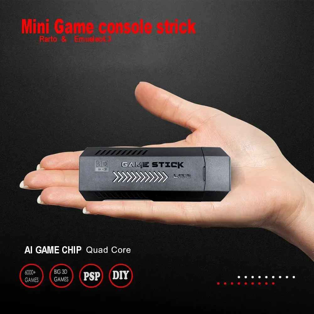 Retro Gaming Stick - X2 Plus 3D oyun konsolu, 2.4G