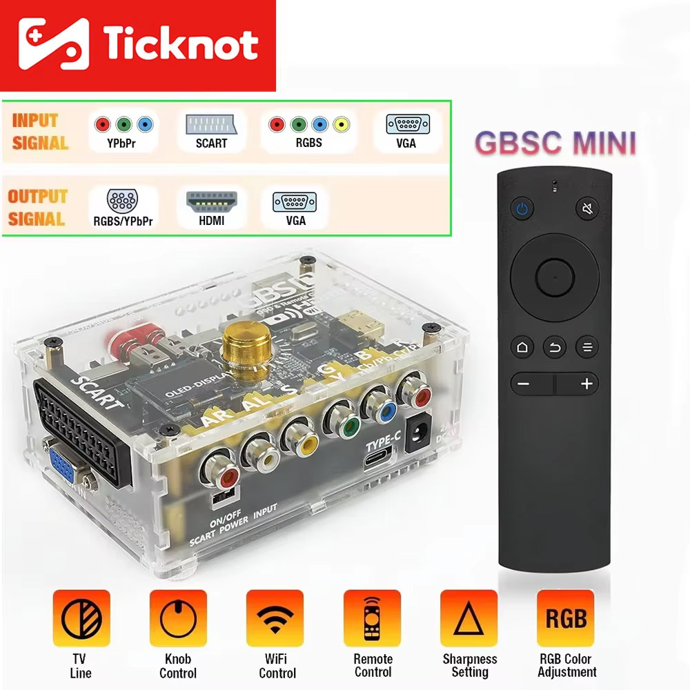 Retro Gaming Hard Drive - TicKnot GBS Kontrolü GBSC MINI Video