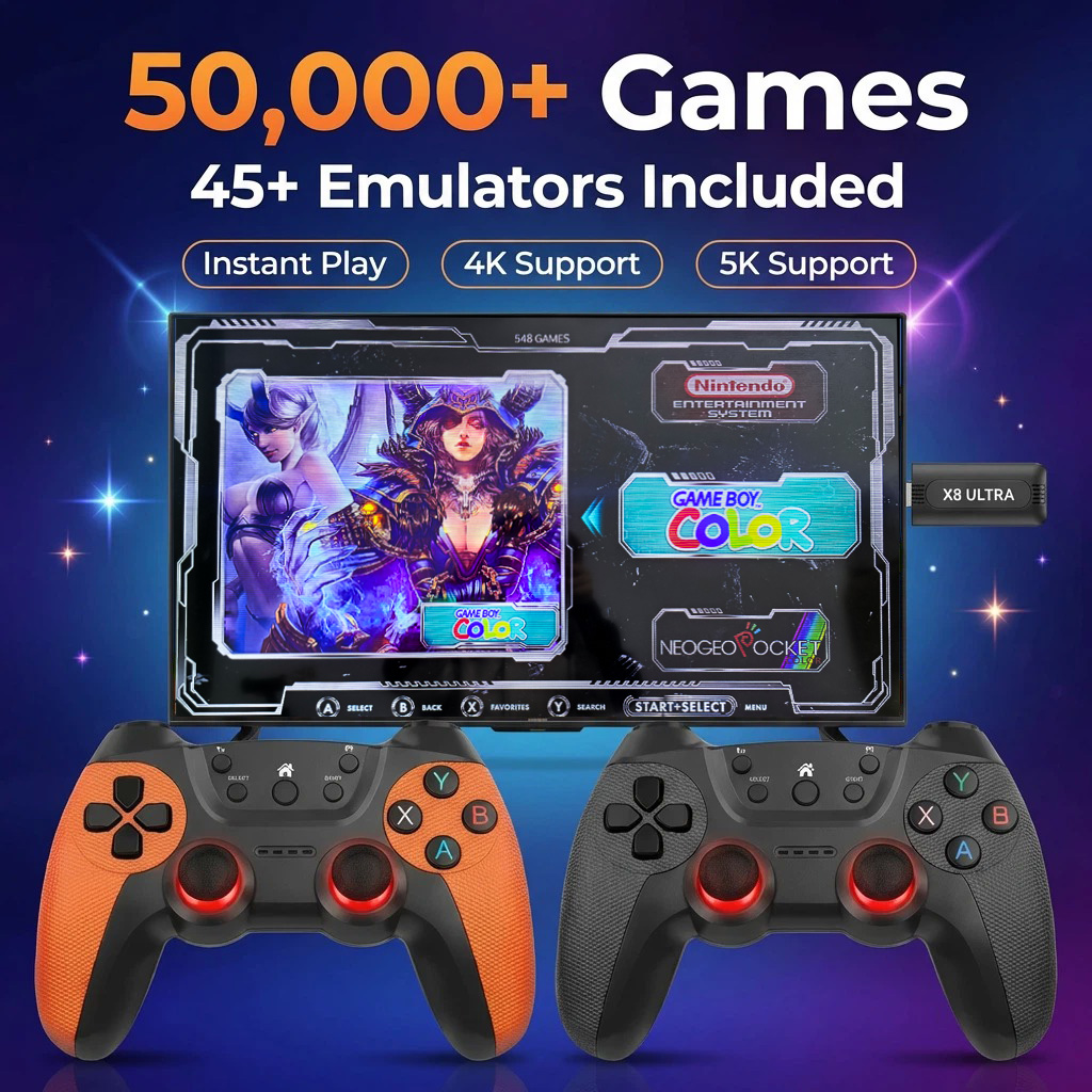X8 Ultra Oyun Konsolu Pro 128G - Retro Gaming Stick incelemesi ve fiyatı