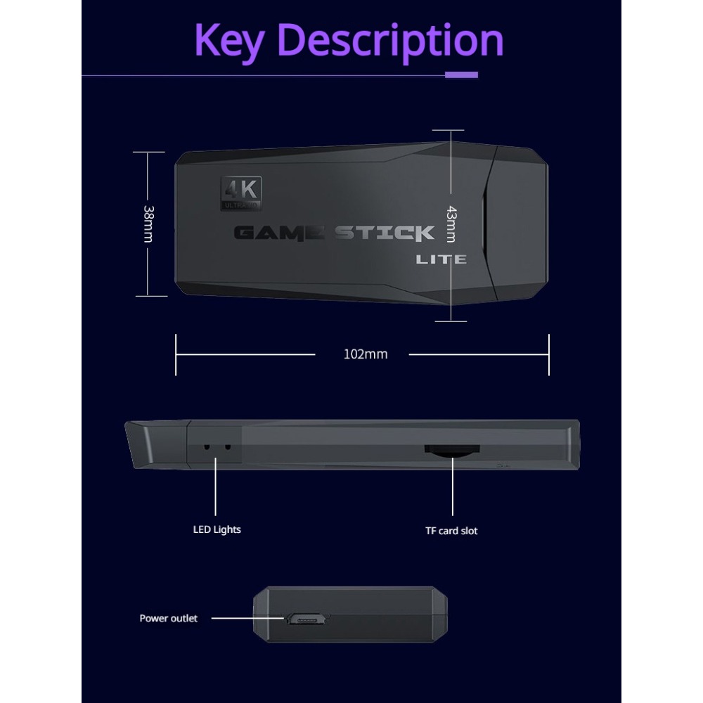 Taşınabilir 4K Retro Oyun Kons - Retro Gaming Stick incelemesi ve fiyatı