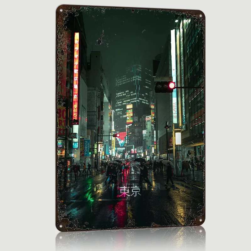 Shibuya Rainy Vibe Baskılı Pos - Retro Gaming Vibe incelemesi ve fiyatı