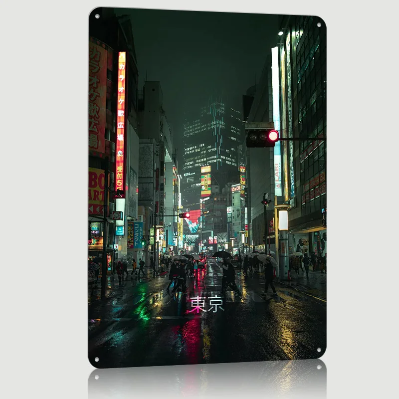 Shibuya Rainy Vibe Baskılı Pos - Retro Gaming Vibe incelemesi ve fiyatı