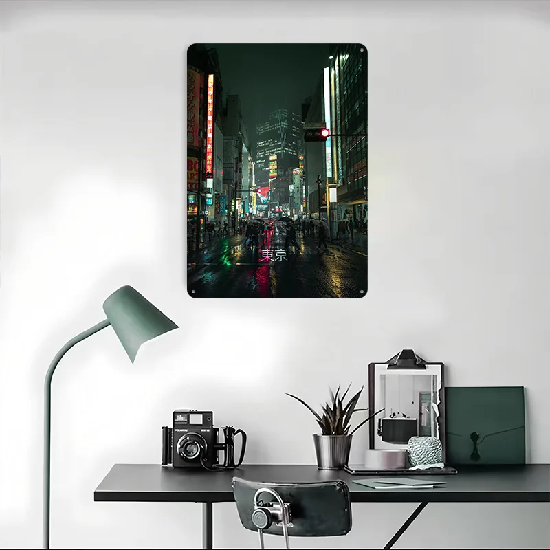Shibuya Rainy Vibe Baskılı Pos - Retro Gaming Vibe incelemesi ve fiyatı